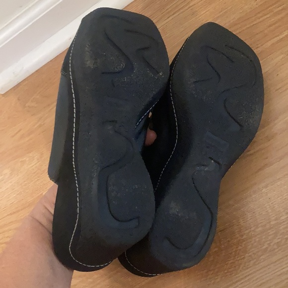 Vintage 90s Fashion Bug Sz 10 heeled open toe clog/sandals - Picture 6 of 9